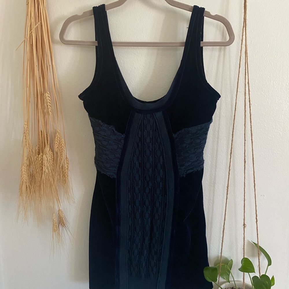 Vintage velvet free people dress